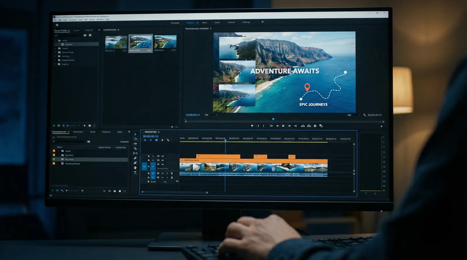 同人漫画 旅行Vlog航拍模板